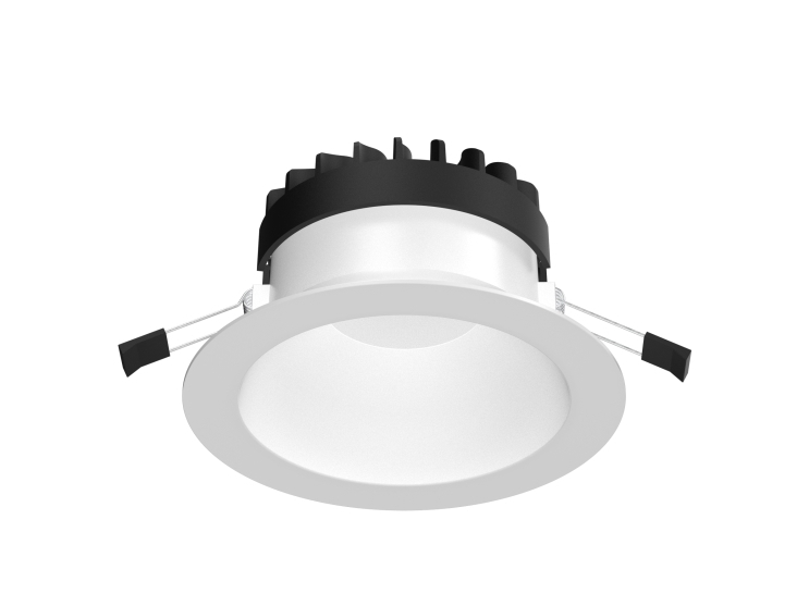 KOMBIC ø150 26,5 W 2541 LM 4000 K DALI2 CRI90, opal, IP43, vit Utklipp ø150 mm.