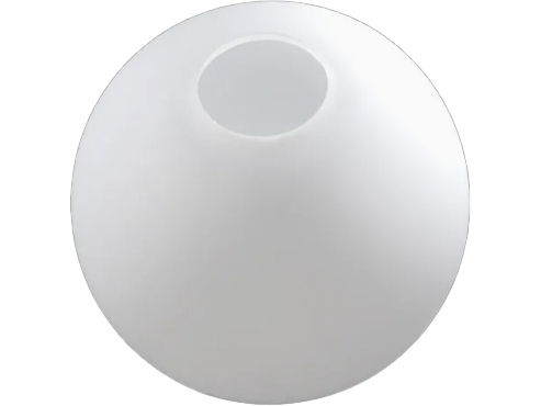 ROME GLAS Ø400mm. med Ø135mm. åbning MAT OPAL