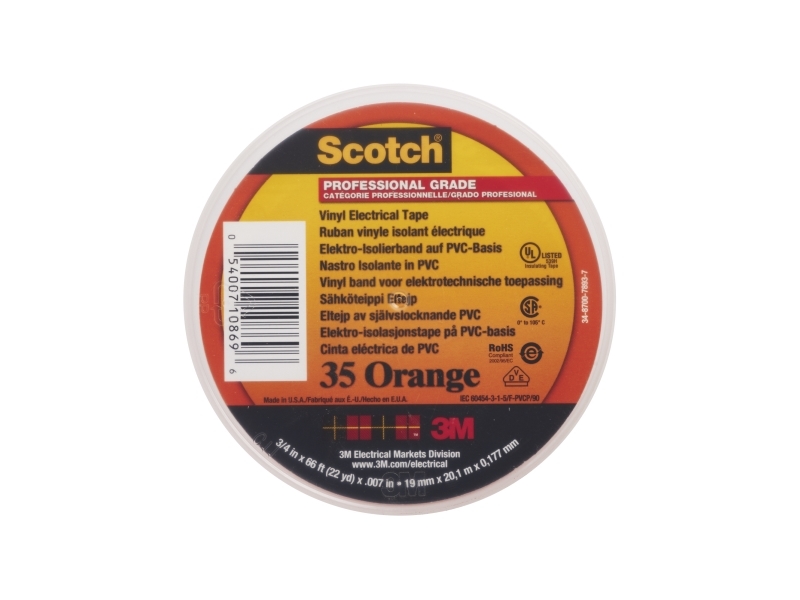 Tape 35 Vinyl Orange 19Mmx20M
