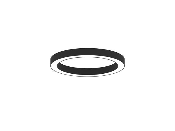GIRO ø640 RING 38W 4525LM 3000K DALI Opal Sort inkl. 1500mm. central ophæng