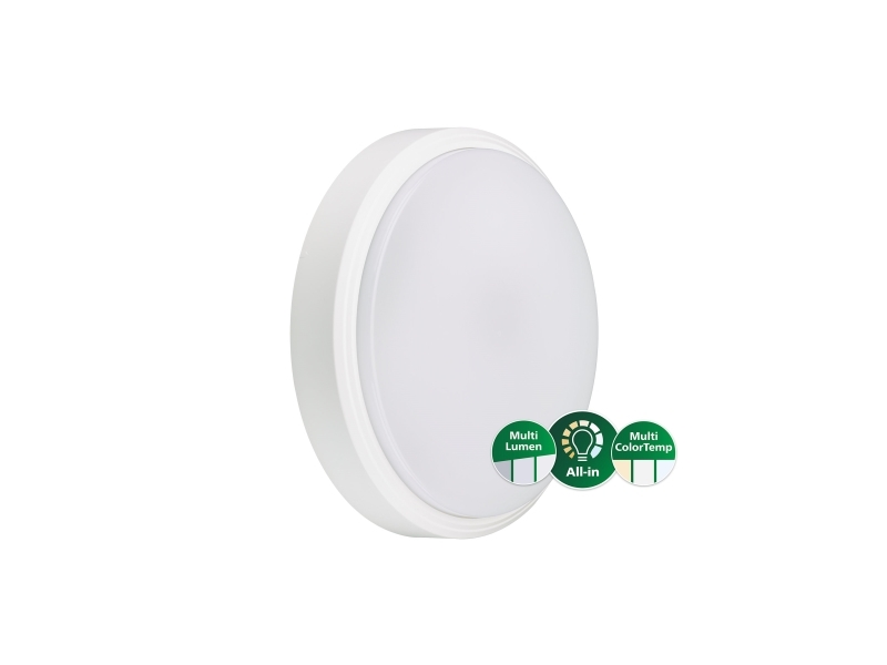 Philips CoreLine Væg/Loft All-in WL140V 1400-4050lm/827-830-840 IP65 IK10 Hvid