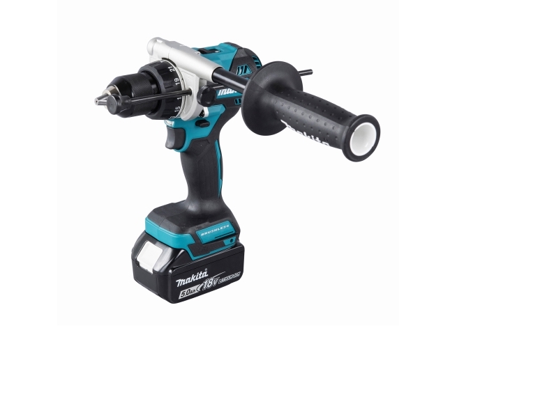 Akku-Schlagbohrschrauber DHP492RTJ, 18Volt (blau/schwarz, 2x Li-Ionen-Akku 5,0Ah, MAKPAC Gr.2)