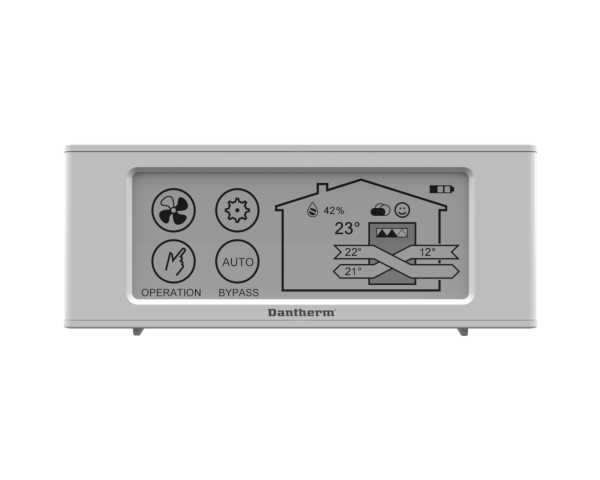 DANTHERM Trådløst betjeningspanel HRC4 til RCV320, HCH 5 MKII, HCH8 MKII, HCC2, HCC360, RCC220, HCV300, HCV400, HCV460, HCV500 og HCV700.