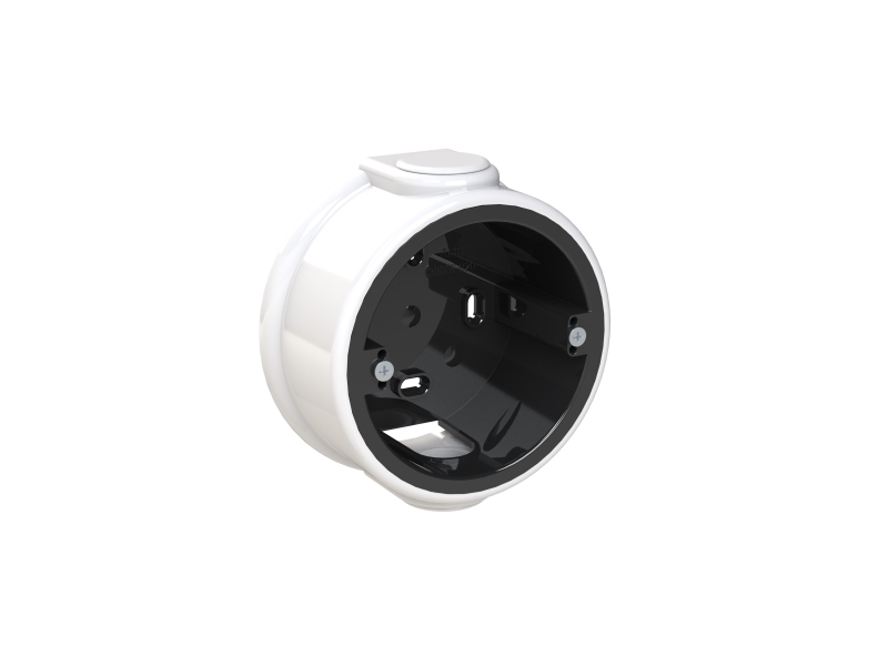 ABB Decento udvendigt underlag i porcelæn. Med membraner i bund og top. IP30. Hvid.