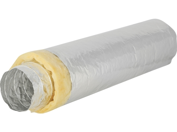 LINDAB Flexslange ALU 160.10000, lydisoleret . ALU udvendig og perforeret ALU indvendig, isolering 50 mm, længde 10 mtr.