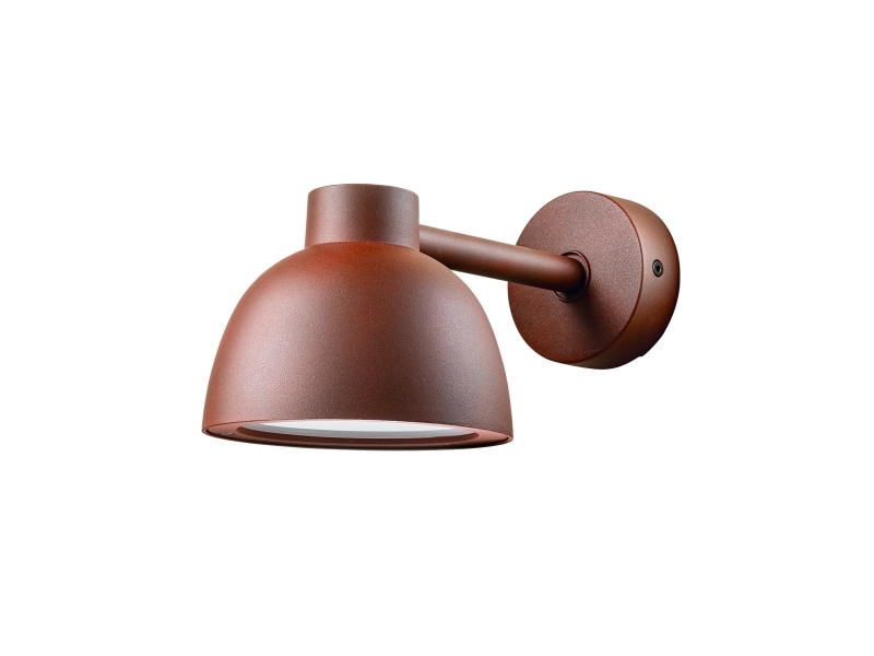 SG Herning udendørs væglampe, corten, Ø18 cm