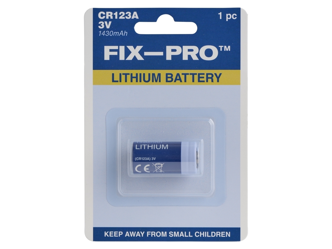 FIX-PRO BATTERI PHOTO CR 123A 3,0V 1430 MAH