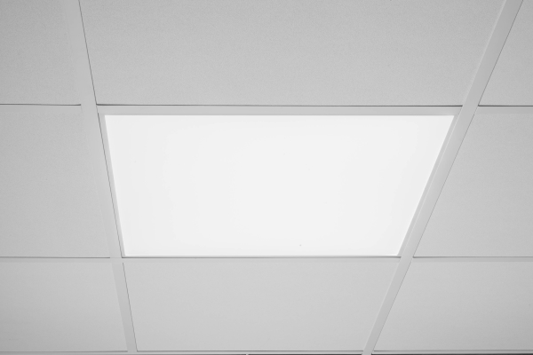 LEDUSED B 40W, CCT 3000K / 4000K, 3600 - 5100lm, CRI 90-100, MPO, UGR<19, 595x595mm, DALI-2/Switch&Dim med DS8 DIP-switch, Klasse II