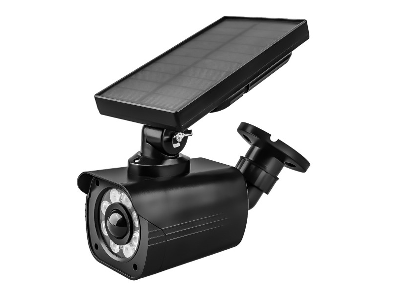 Maclean Sol1800s/B Solar Dummy Camera, Flashing Led, Motion Sensor, Led Lighting, Free Sticker