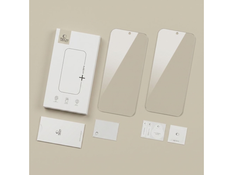 Tech-Protect Glass Fit+ 2-Pak Hærdet Glas Til Google Pixel 9 Pro Xl / 10 Pro Xl - Transparent