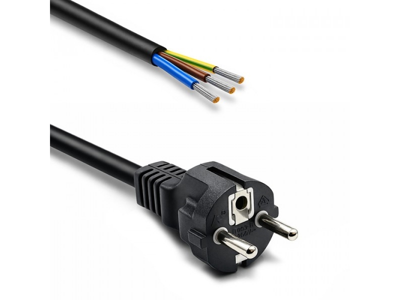Schuko Cee Power Cable Cu Stripped And Soldere