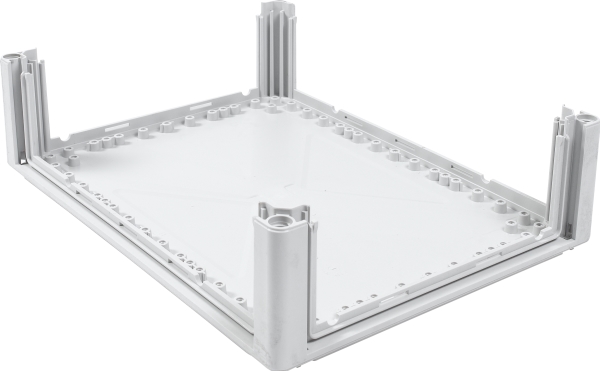 ENSTO Vægskab Cubo P kassebund polycarbonat 300 x 400 x 102 mm 4 flangeåbninger