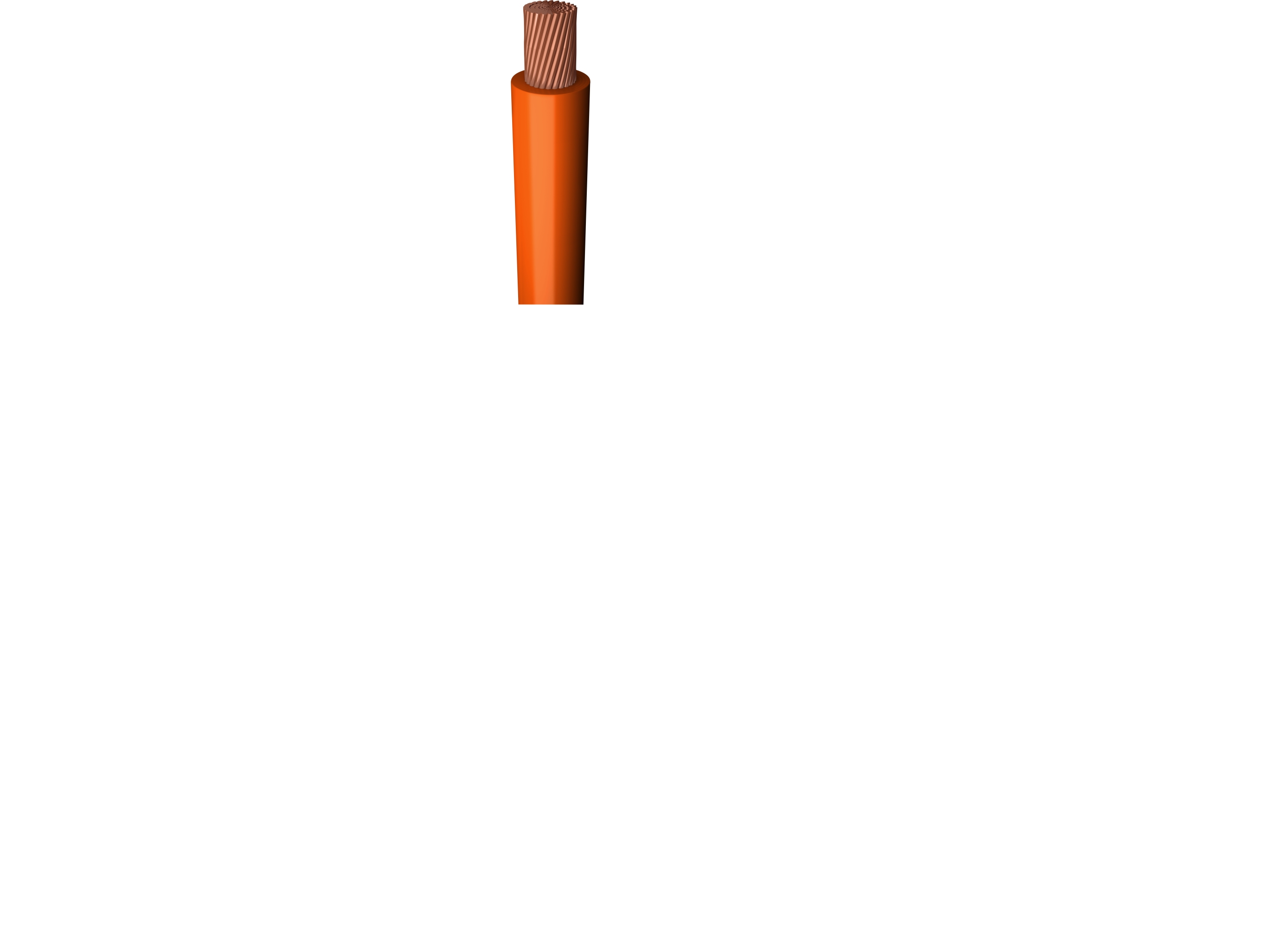 Monteringsledning H07Z-K marine HF 90 1x1,5 orange SP100 - (100 meter)