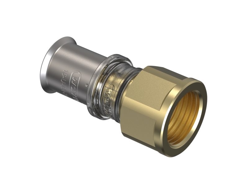 Wavin Tigris M5 overgang, 16 mm, 3/4", med muffe