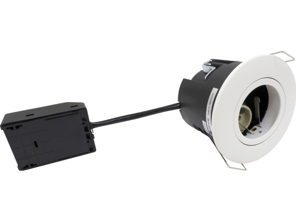 Nordtronic Uni Install G2 indbygningsspot, ekskl. lyskilde, GU10 (230V), rund, hvid (mat)