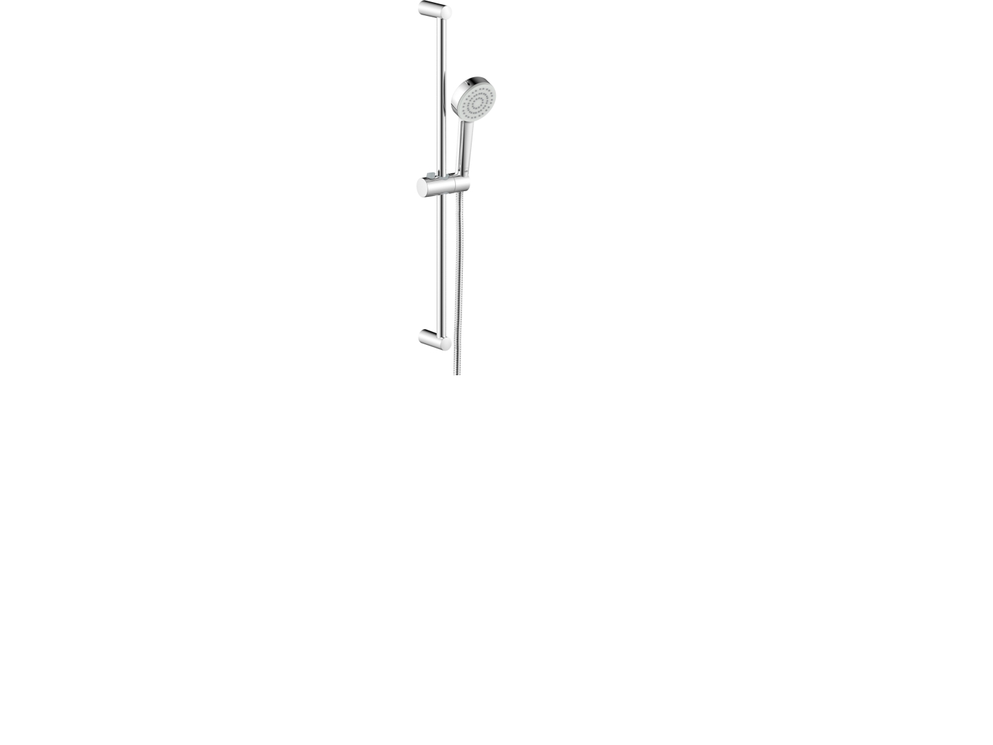 Oras Linea håndbrusersæt med Ø90mm håndbruser med 1 sprayfunktion og 1500mm bruseslange
