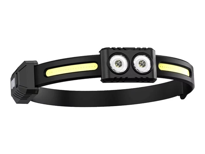 Superfire He03 - Lommelygte Til Hovedet - Led - 5-Modus - 10 W - Rødt/Hvid Lys