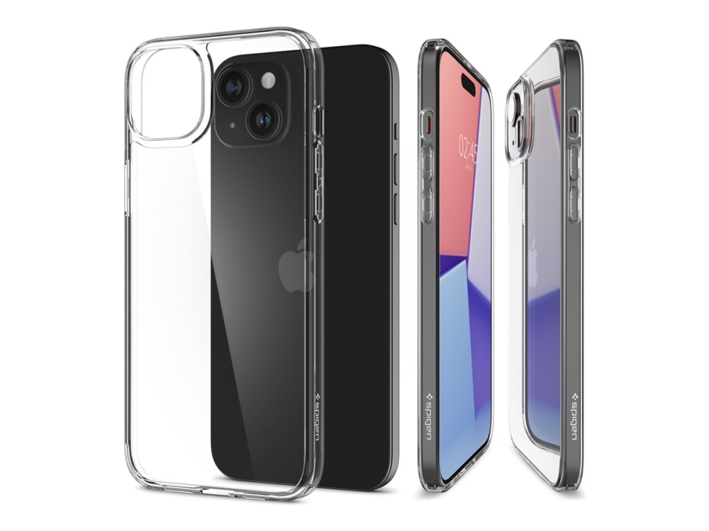 Spigen Airskin Hybrid, Cover, Apple, Iphone 15 Plus, 17 Cm (6.7"), Transparent