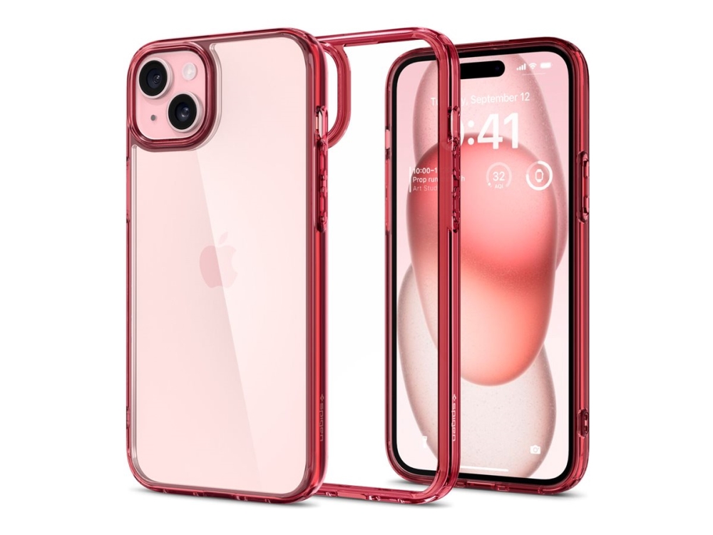 Spigen Acs06654, Cover, Apple, Iphone 15 Plus, 17 Cm (6.7"), Rød