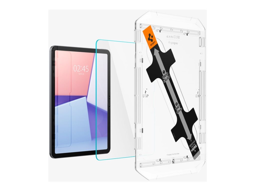 Spigen GLAS.tR EZ Fit - Skærmbeskytter for tablet - glas - for Apple 11-inch iPad Air (M2, M3)