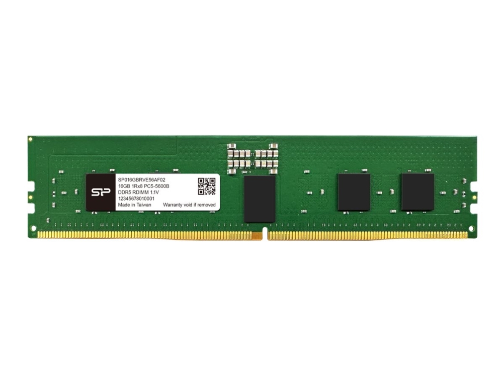 SILICON POWER - DDR5 - modul - 16 GB - DIMM 288-PIN - 5600 MT/s / PC5-22400 - CL46 - 1.1 V - registreret - on-die ECC