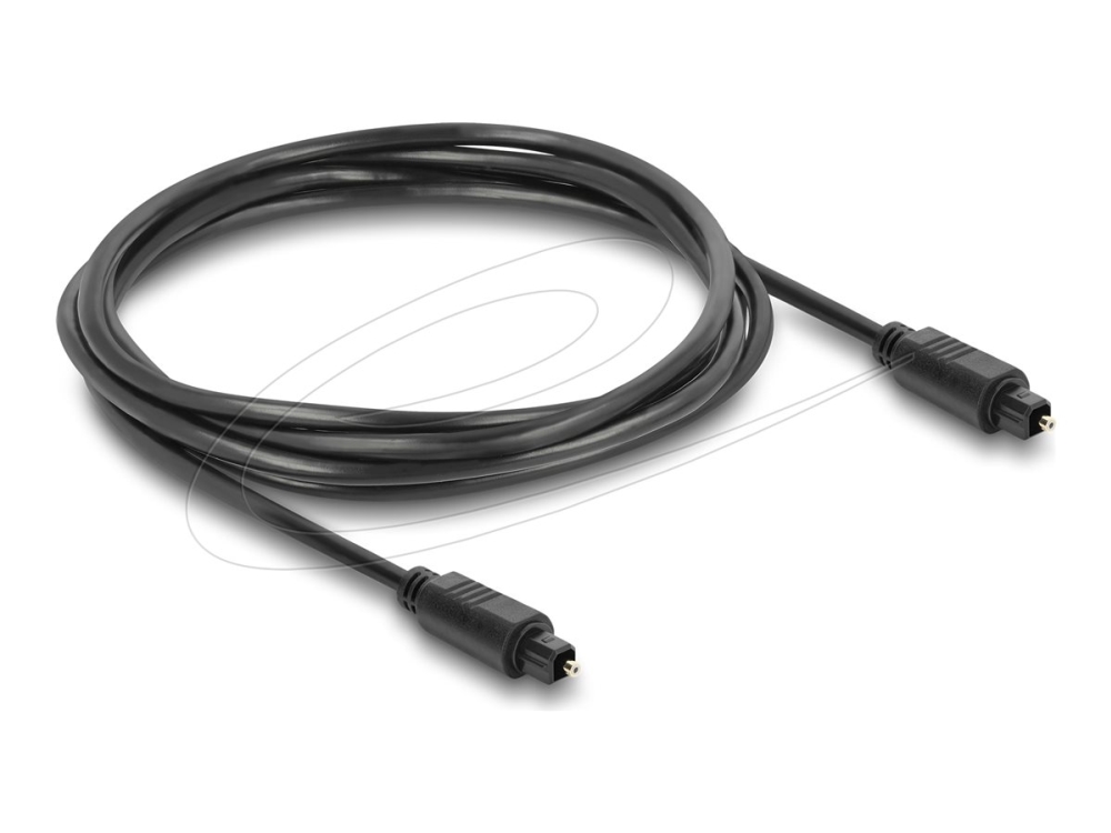 Delock - Digital Lydkabel (Optisk) - Toslink Han Til Toslink Han - 1.5 M - Fiberoptik - Sort