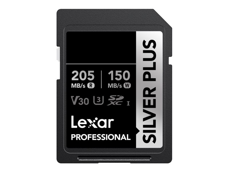 Lexar Professional Silver Plus - Flashhukommelseskort - 512 Gb - Video Class V30 / Uhs-I U3 - Sdxc Uhs-I