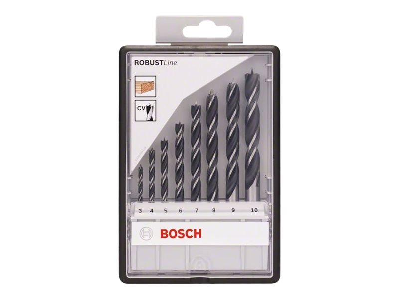Bosch Robust Line - Borebitsæt - for træ - 8 stykker