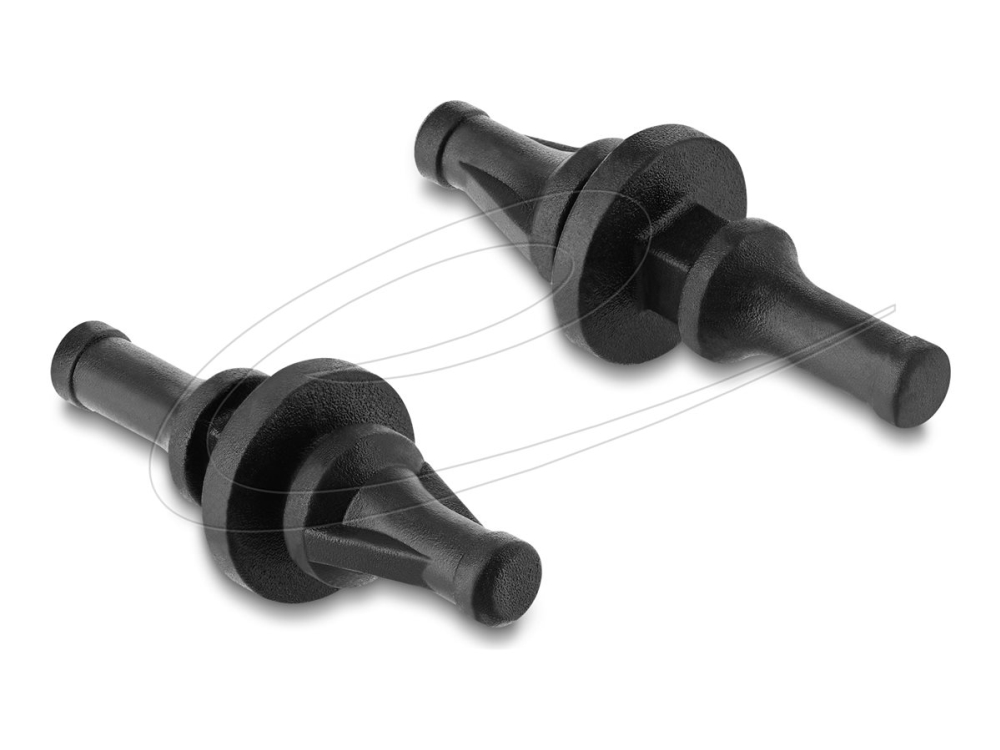 Delock - Vifte anti-vibrationsmontering dæmper - silikone, kort - sort (pakke med 50)