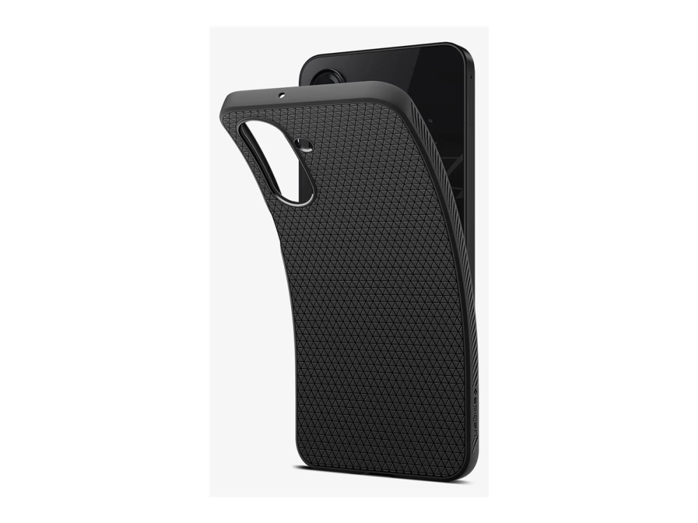 Spigen Liquid Air - Bagsidecover Til Mobiltelefon - Termoplastisk Polyuretan (Tpu) - Mat Sort - For Samsung Galaxy A26