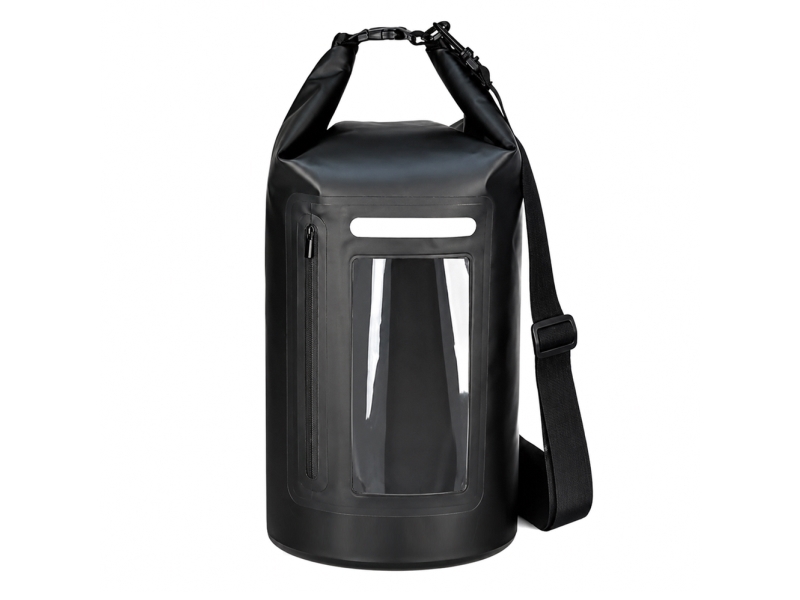 WNA-15L waterproof bag for a 15 l sup kayak with an RFID blocking divider - black