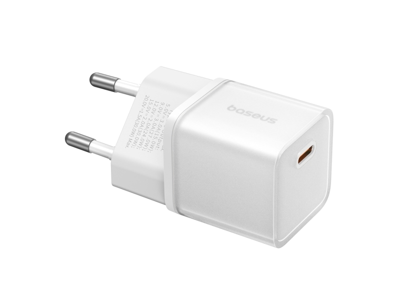 Baseus Gan5s 30W Eu Usb-C Wall Charger - White