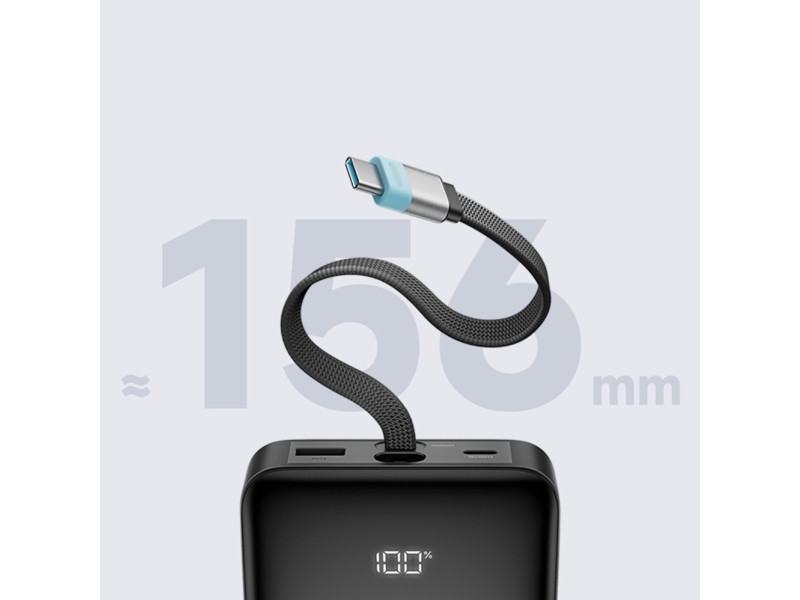Cuktech Lpb252n 120W 25000Mah Powerbank With Built-In Usb-C Cable - Gray