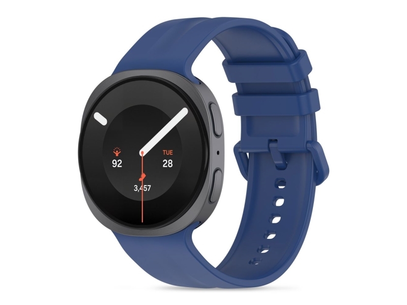 Grizzglass Tech-Protect Silikone Til Samsung Galaxy Watch 8/9/Classic (40/44/46 Mm) Navy Blue