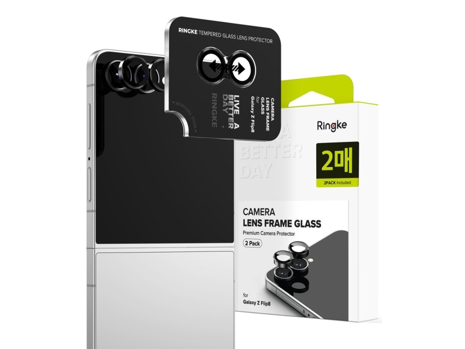 Ringke Kameraramme Cover (2-Pak) Galaxy Z Flip 8 Sort