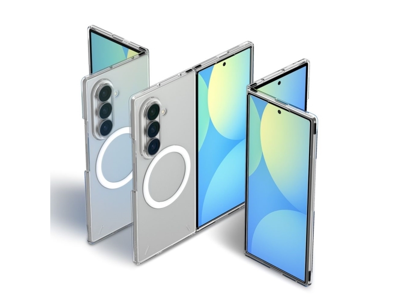 Spigen Airskin Magfit Case For Samsung Galaxy Z Fold 8 Ultra - Clear And White