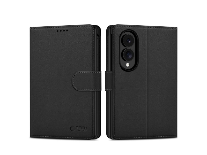 Tech-Protect Wallet Case For Samsung Galaxy Z Fold 8 - Black