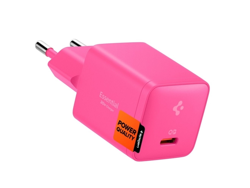 Spigen Essential Ee301eu 1-Port 30W Wall Charger - Pink