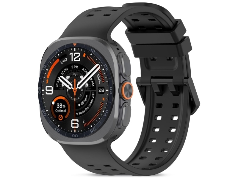 Tech-Protect Silicone Air Strap For Samsung Galaxy Watch Ultra 47Mm - Black