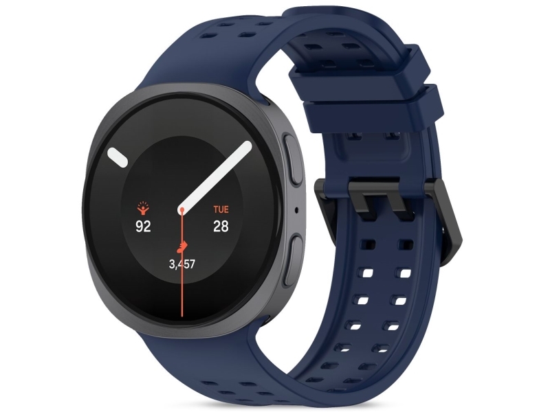 4Kom.Pl Tech-Protect Silicone Air Cover Samsung Galaxy Watch 8/9/Classic (40/44/46 Mm) Navy Blue