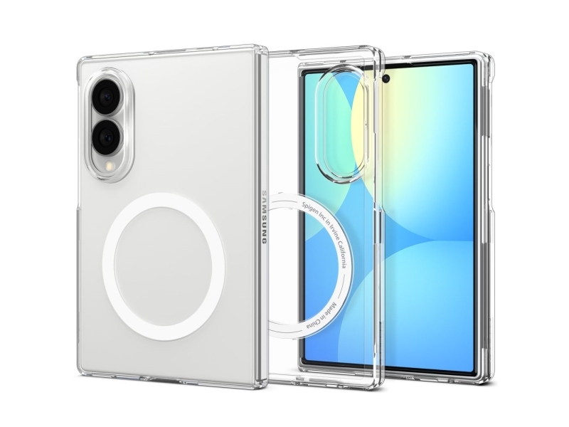 Spigen Airskin Magfit Magsafe Case For Samsung Galaxy Z Fold 8 - Clear And White