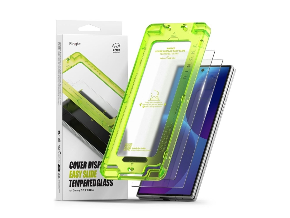Szklo Hartowane Ringke Cover Display Easy Slide 2-Pack Galaxy Z Fold 8 Ultra Clear
