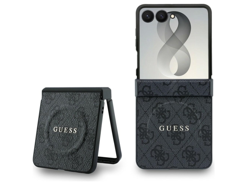 Guess 4G Classic Magsafe Case For Samsung Galaxy Z Flip 8 - Black