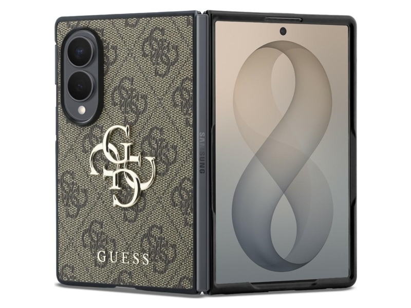 Guess Big 4G Logo Case For Samsung Galaxy Z Fold 8 - Brown