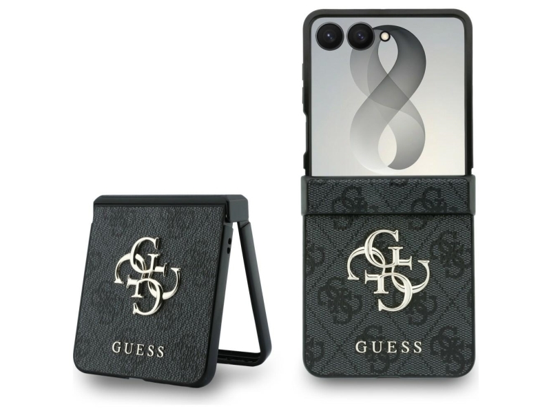 Guess Big 4G Logo Case For Samsung Galaxy Z Flip 8 - Black
