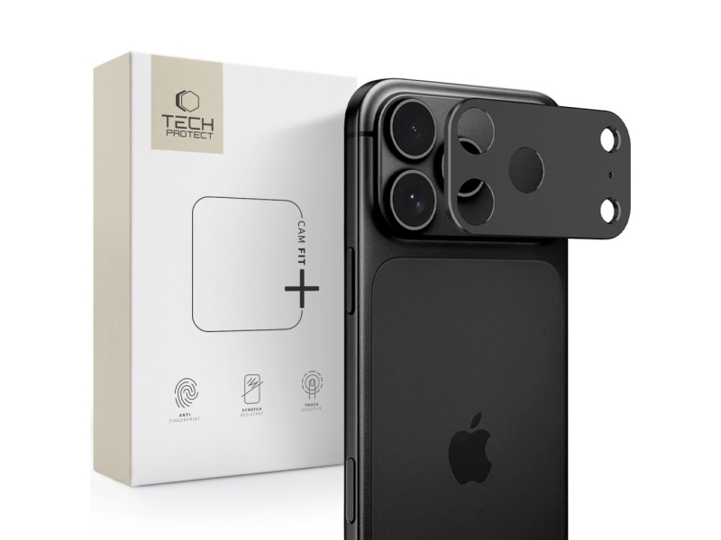Tech-Protect Oslona Aparatu Tech-Protect Camalloy Fit+ Iphone 18 Pro Black