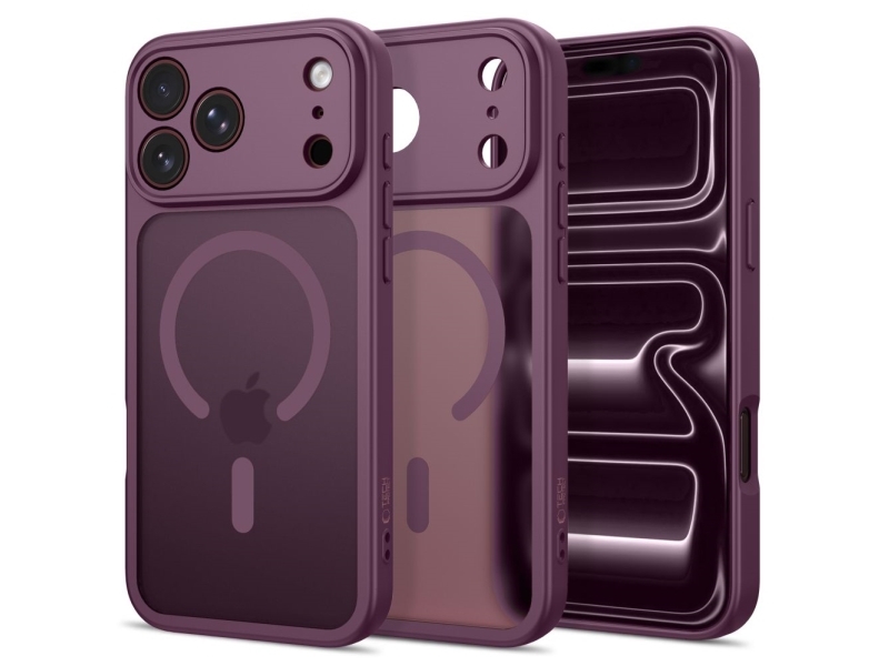 Tech-Protect Basicmag Magsafe Case For Iphone 17 Pro / 18 Pro - Burgundy Matte