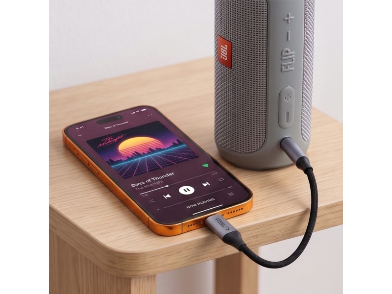 Tech-Protect Ultraboost Adapter Usb-C Til 3,5 Mm Minijack Dac, Jerngrå