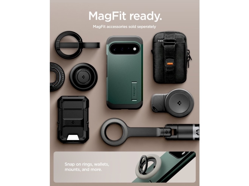 Spigen Tough Armor Mag Magsafe Case For Google Pixel 11 - Dark Green