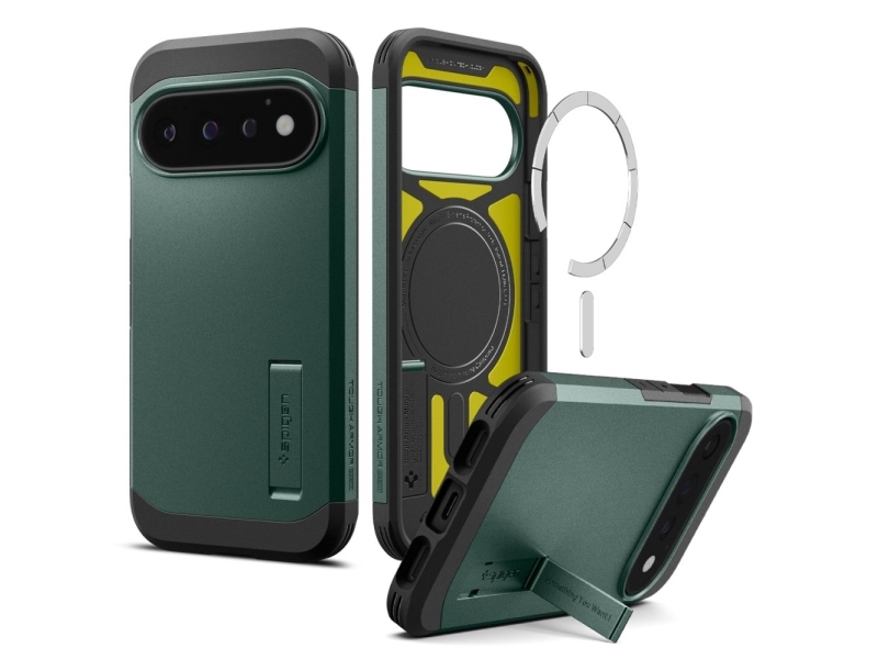 Spigen Tough Armor Mag Magsafe Case For Google Pixel 11 Pro - Dark Green